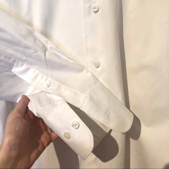 Suit Supply White Oxford Traveller Shirt - Picture 4 of 8